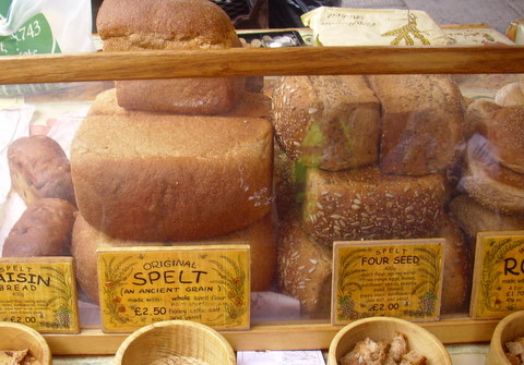 Spelt bread stall
