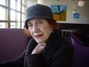 The blog author’s mama at 80-ish, with red hair and stylish floppy hat