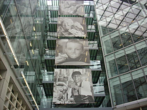 Atrium of corporate offices