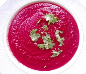 Beetroot and carrot soup