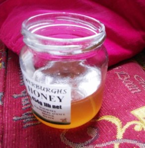 Honey from local allotment bees