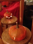 Carved pumpkin lantern's photo shoot