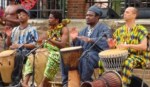 African drummers and drums