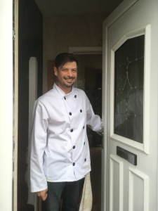 Julian Miles in chef's whites