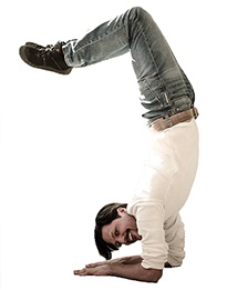 Thorsten in Yoga pose 